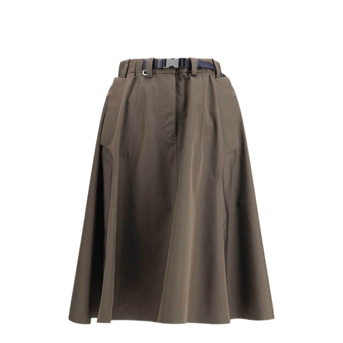 Nylon Midi Skirt - Image 1
