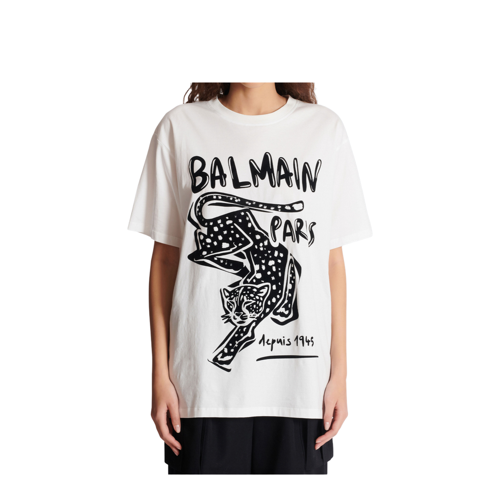 Short-Sleeved T-shirt Leopard Print - Image 3