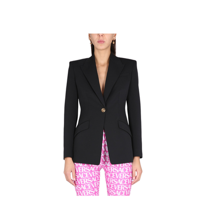 Single-Breasted Jacket Black - Image 1