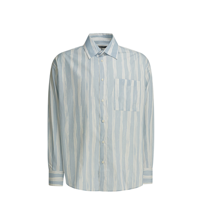 Striped Cotton Shirt - Image 1