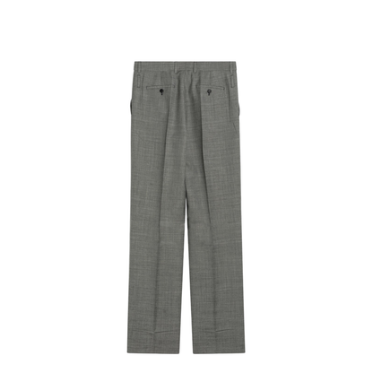 Wide Grey Trousers in Wool - Image 2