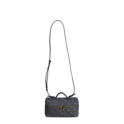 Bang Bang One Size Lambskin Vanity Case - Cloudy Indigo/Gravel - Image 1