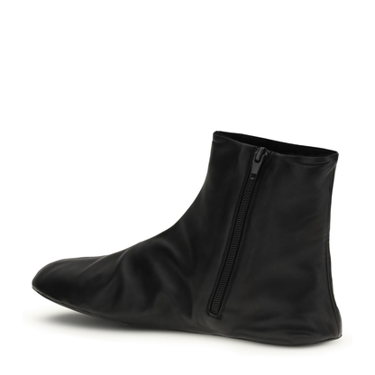 Leather ankle Boots lined with soft shearling - Image 3