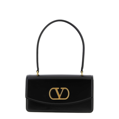 Vain Calfskin Shoulder Bag - Black - Image 1