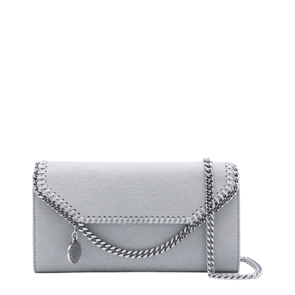 Falabella Continental Wallet With Chain - Light Grey - Image 1