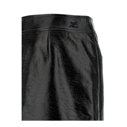 Vinyl Midi Skirt - Image 3