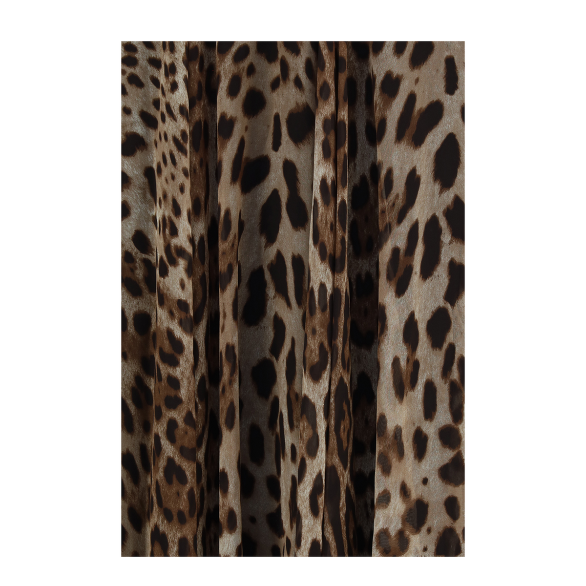 Leopard Print Chiffon Skirt - Image 3