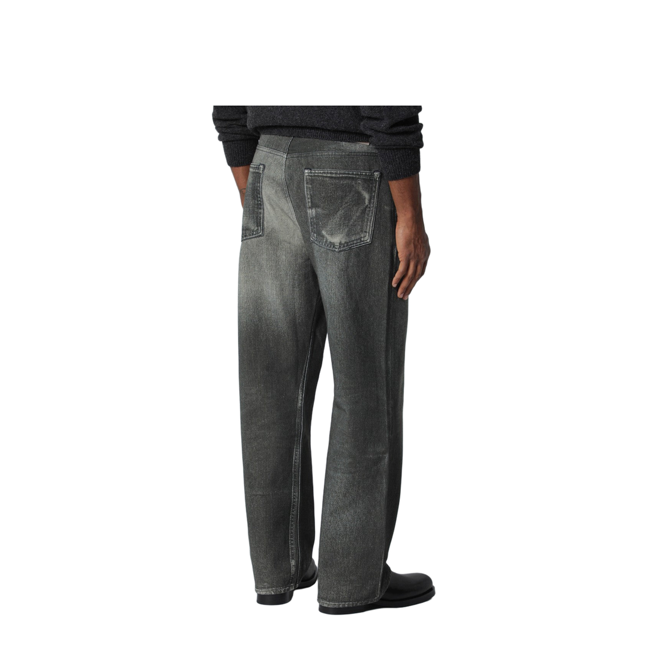 Black Jeans with Aurora Print - Image 2