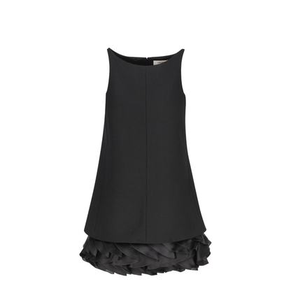 Bouquet Mini Dress in Gauffered Double Wool - Image 3