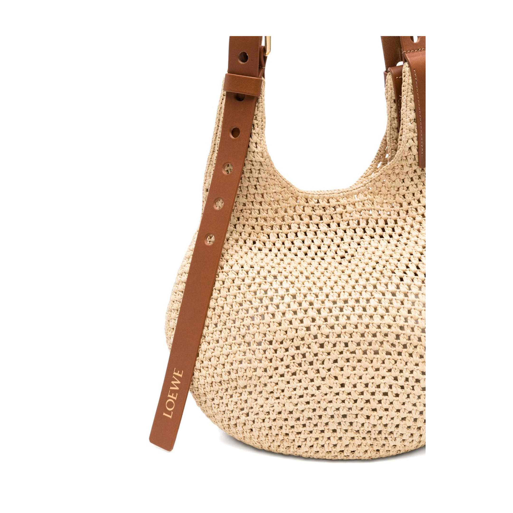 Paula’s Ibiza Small Raffia Hobo - Raffia - Natural/Tan - Image 4