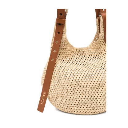 Paula’s Ibiza Small Raffia Hobo - Raffia - Natural/Tan - Image 4
