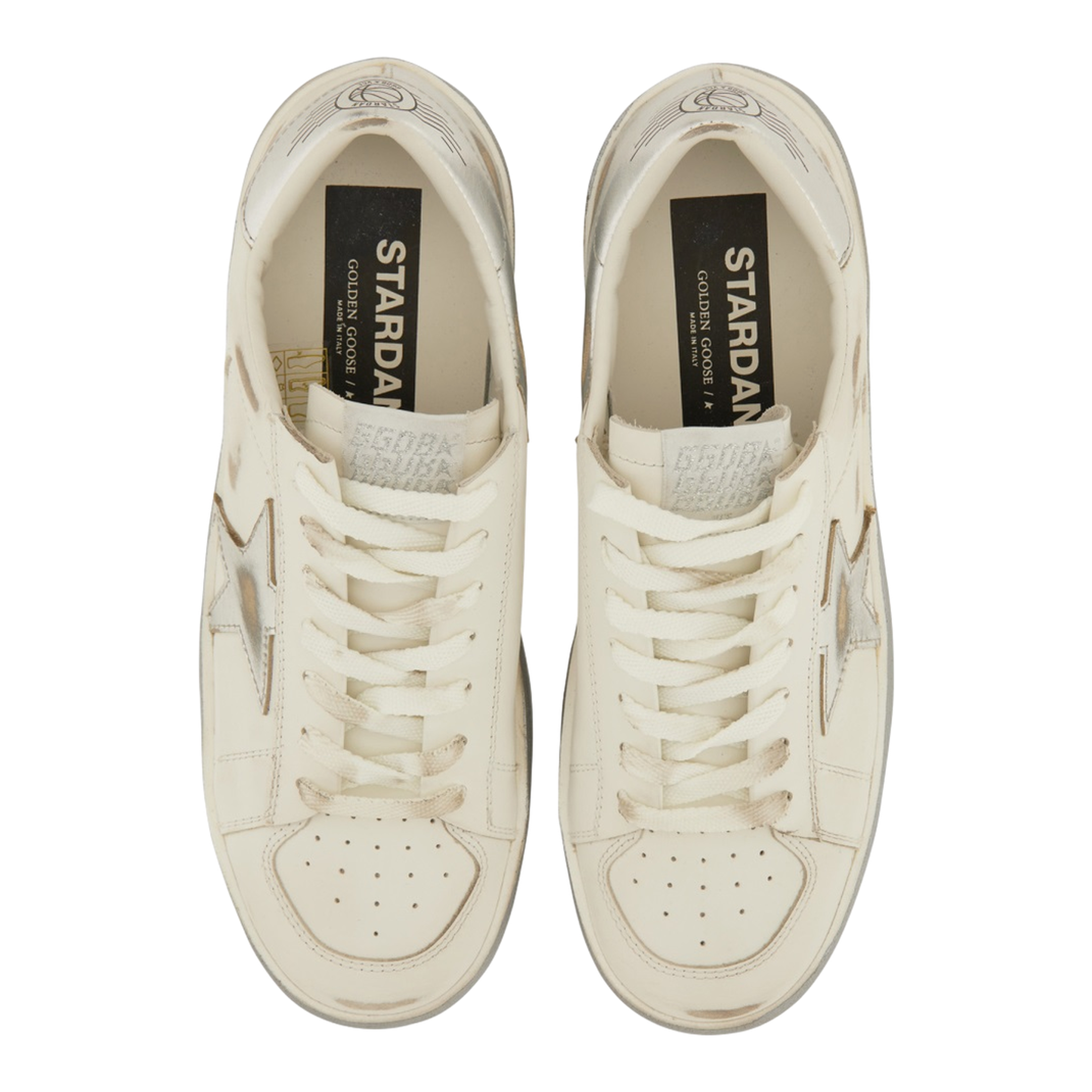 Stardan Leather Upper Laminated Sneakers, Brand - Image 4