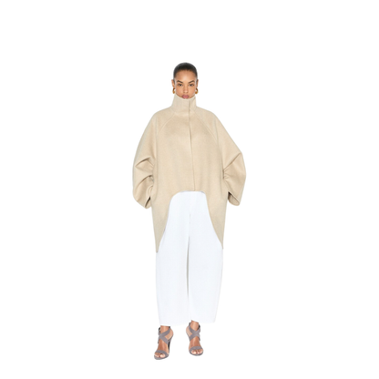 Asymmetric Cashmere Coat - Image 2