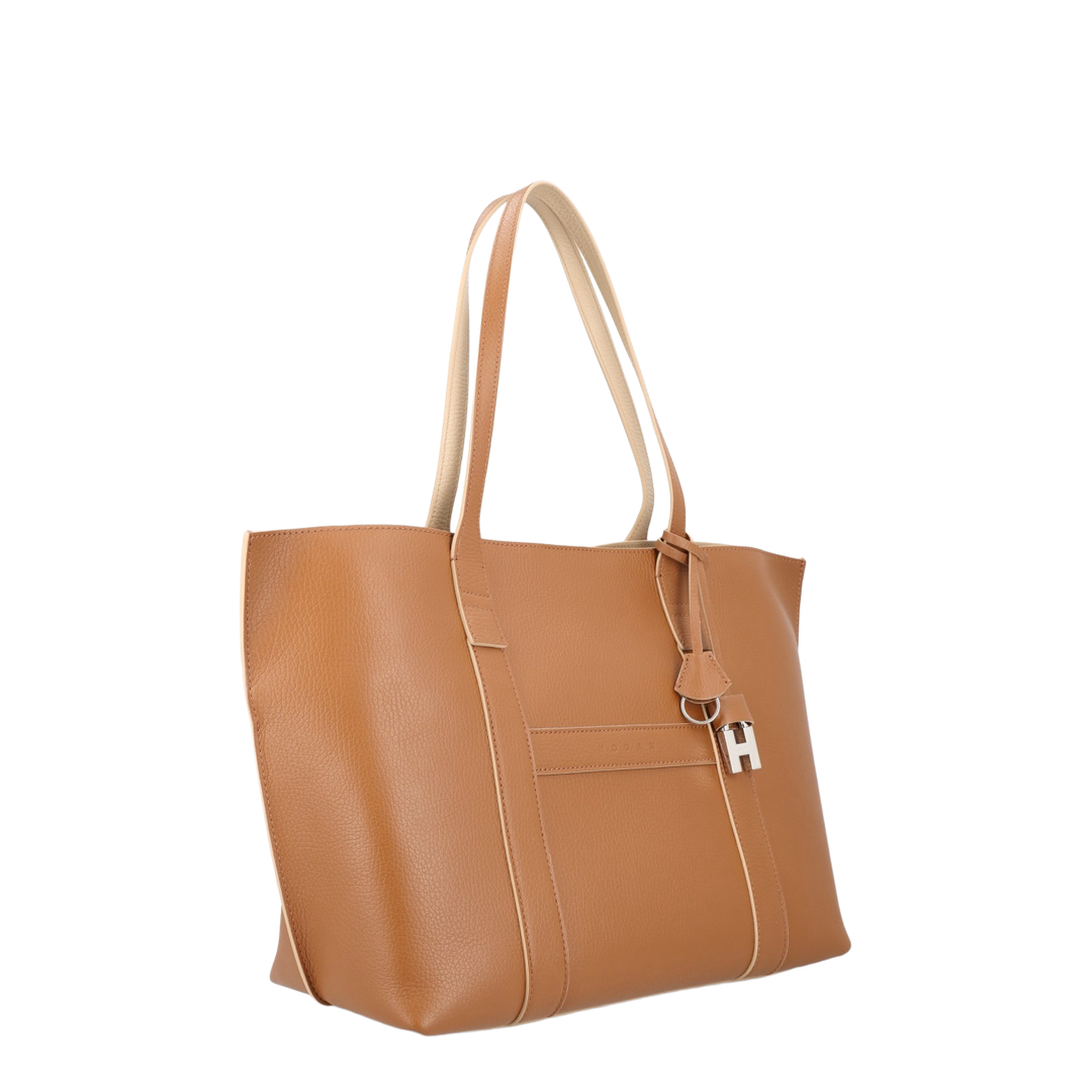 Script Shopping Bag Medium Brown - Image 2