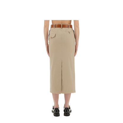 Tailored Twist Long Skirt - Image 3