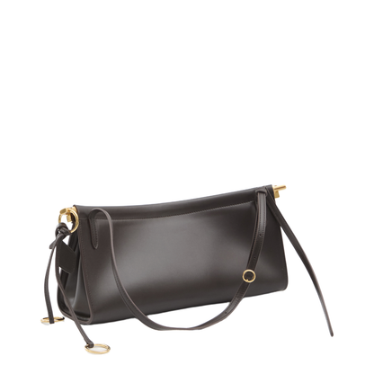 Le Click Medium Calfskin Shoulder Bag - Marron Foncé (Dark Brown) - Image 2