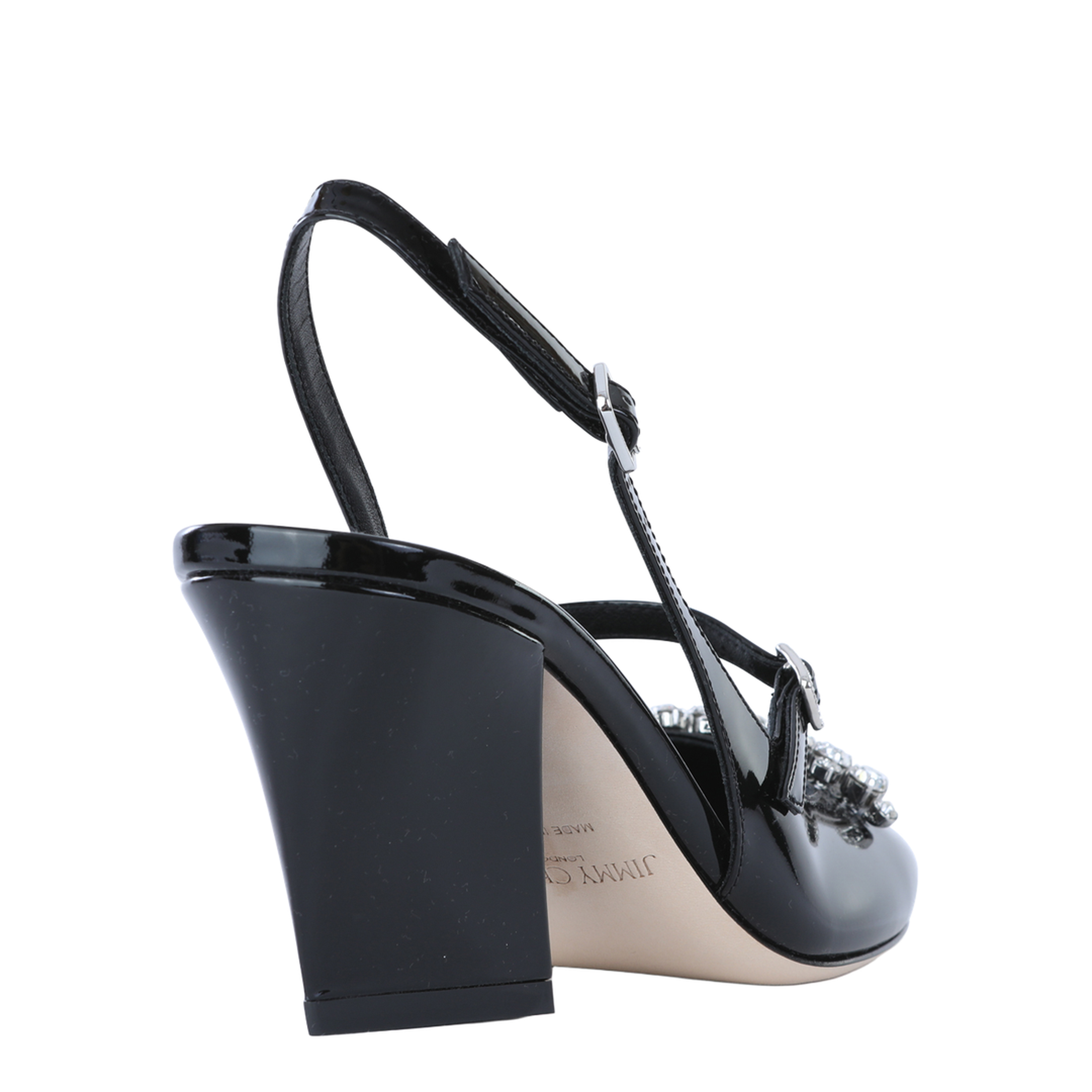 Crystal-Embellished Slingback Pumps - Image 3
