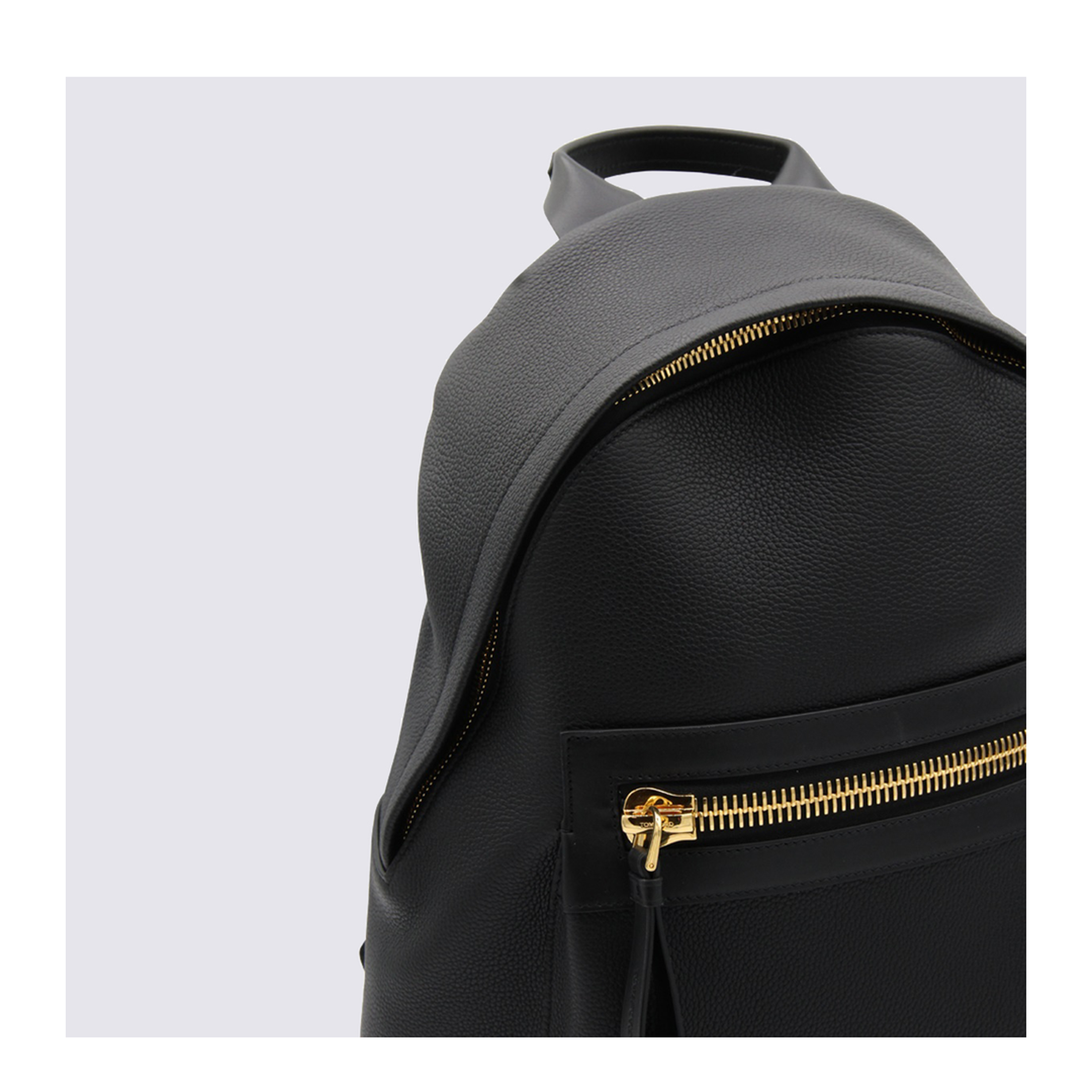 Grain Leather Buckley Backpack - Black - Image 8