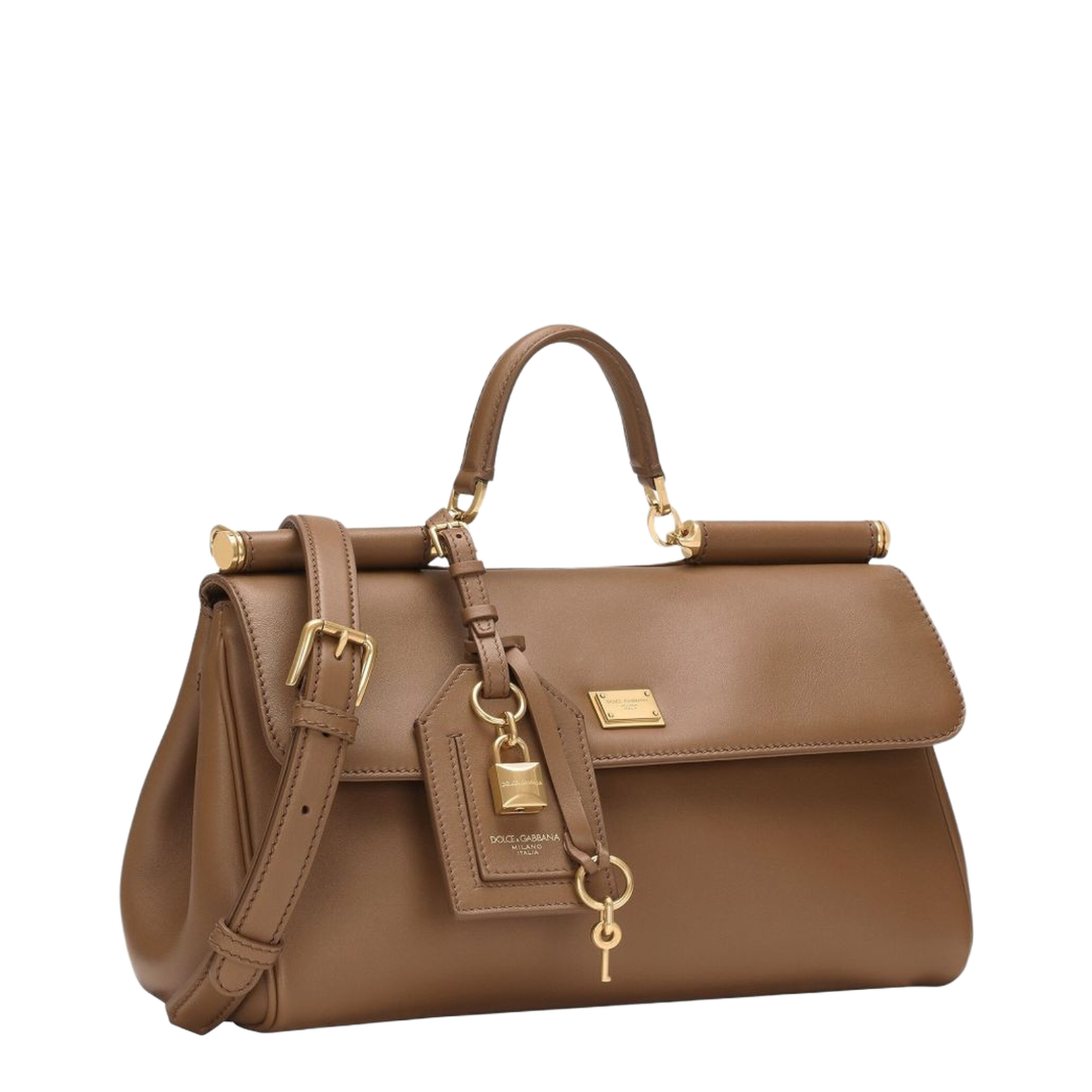 My Sicily Handbag in Plongé Calfskin in Brown - Image 3