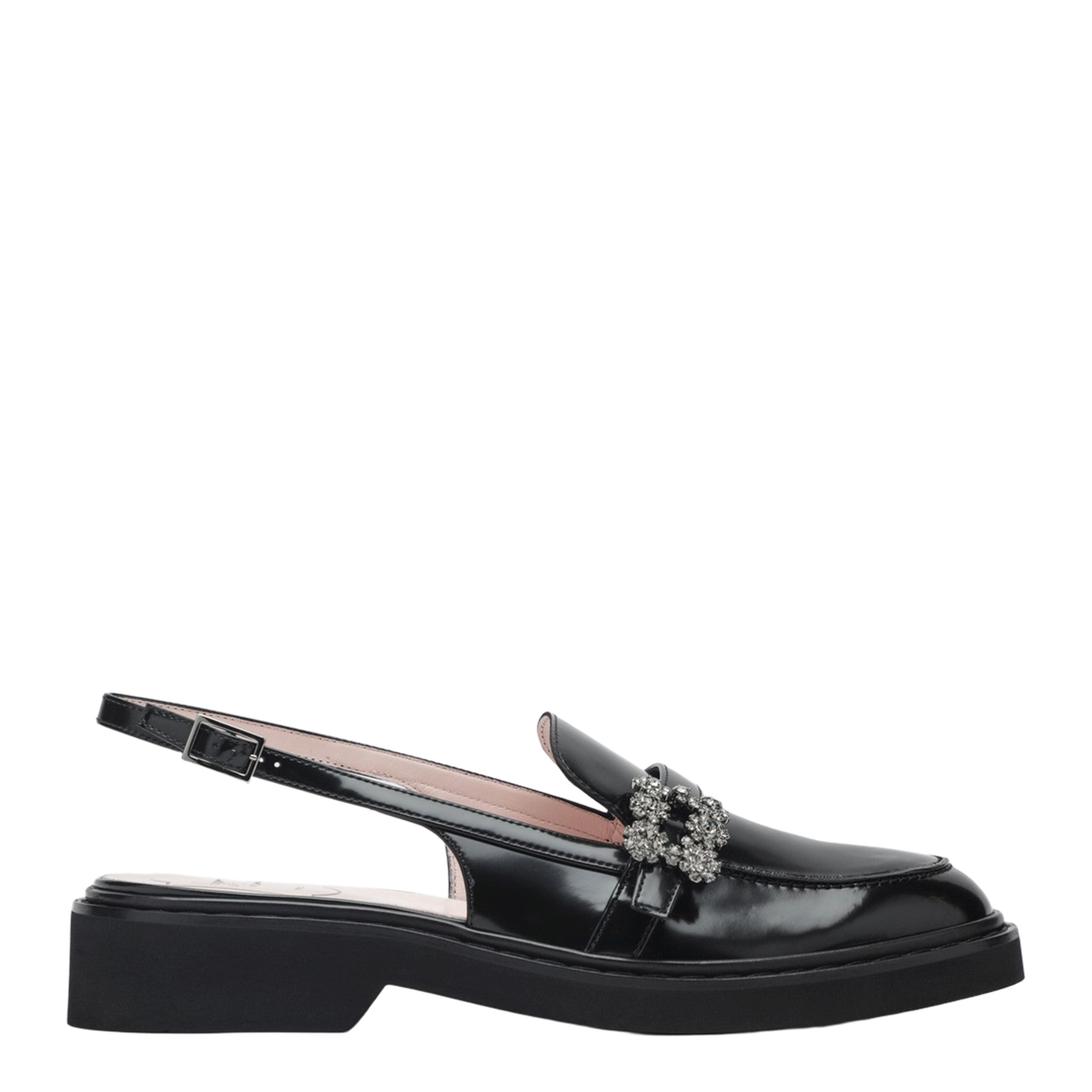 Rangers Black Slingback Loafers - Image 1