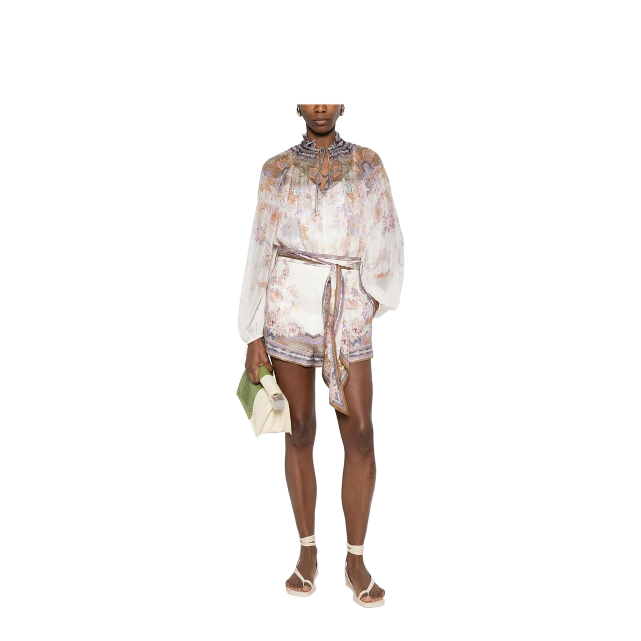 Luna Billow Puffed-Sleeve Blouse - Image 3