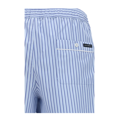 Striped Poplin Shorts - Image 3