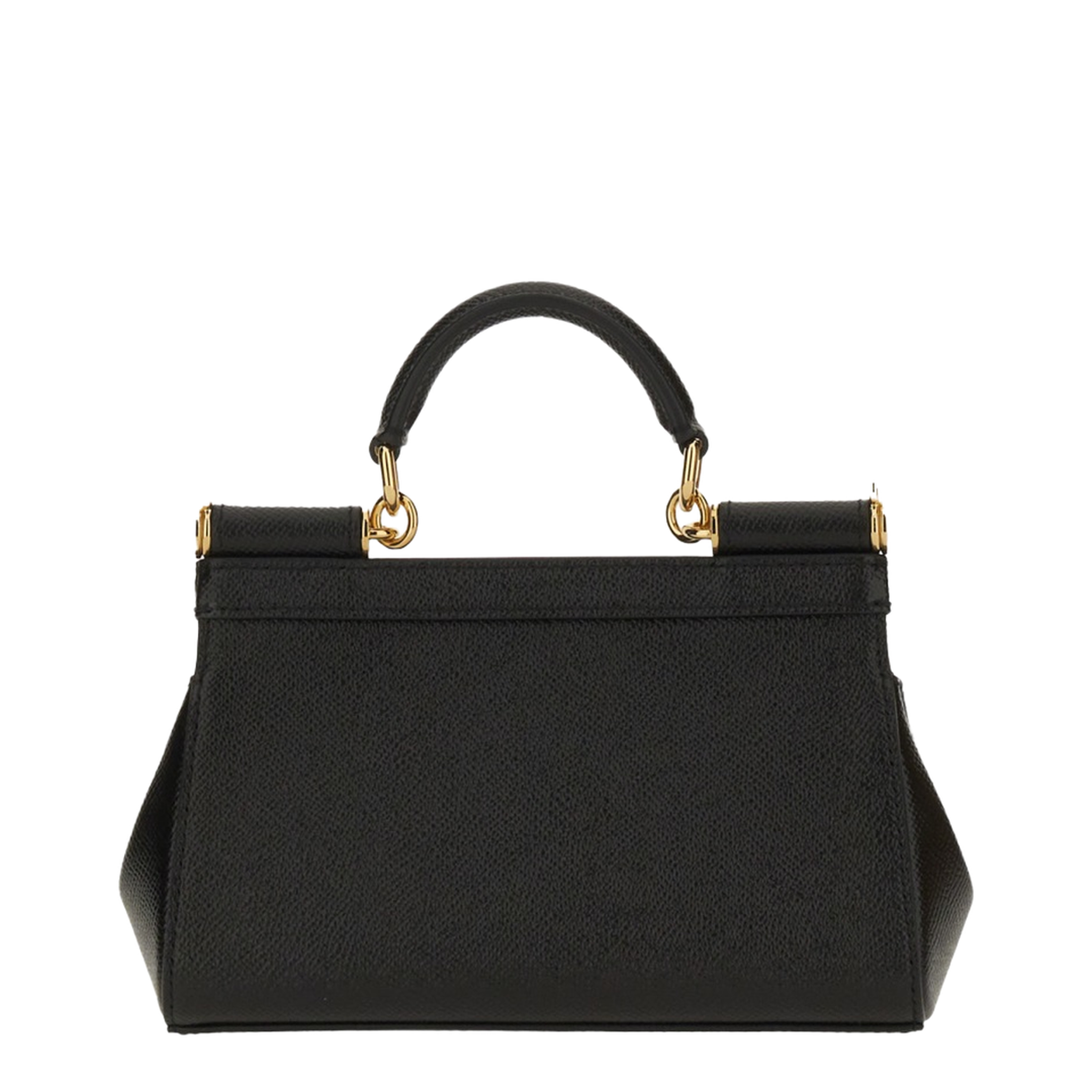 Sicily Small Calf Leather Top-Handle Bag - Nero - Image 9