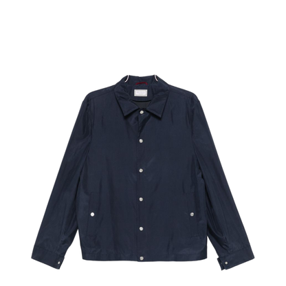 Buttoned Silk Jacket Blue - Image 1