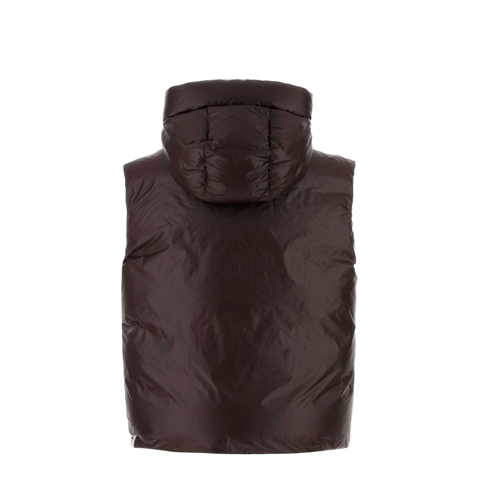 Chocolate Nylon Down Jacket - Image 2