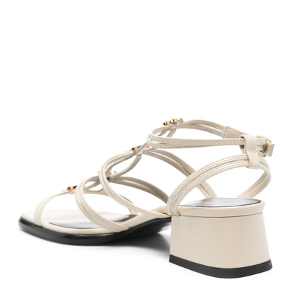 Buckle-Fastening Ankle Strap Low Block Heel - Image 4