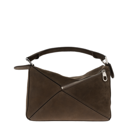 Puzzle Small Leather Shoulder Bag - Brown - Image 3