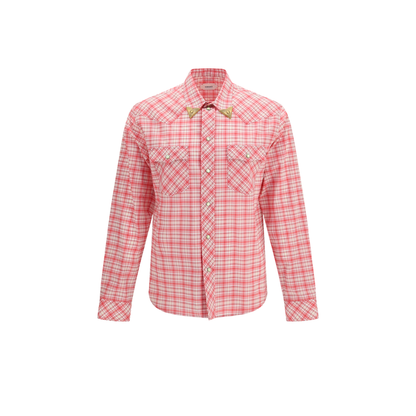 Slim Checked Cotton Poplin Shirt - Image 1
