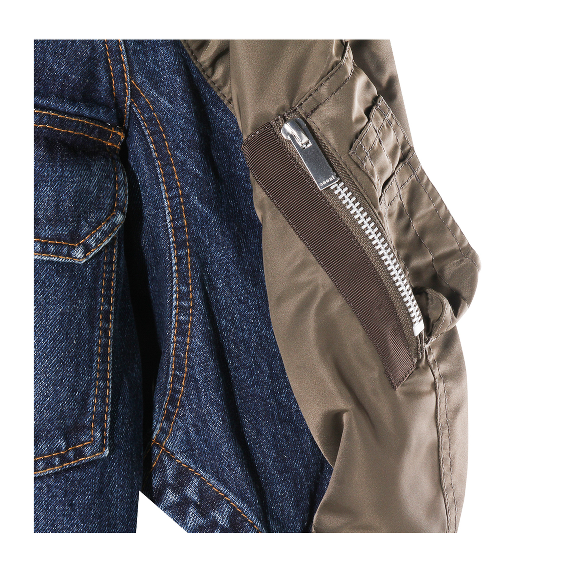 Denim Bomber Jacket - Image 5