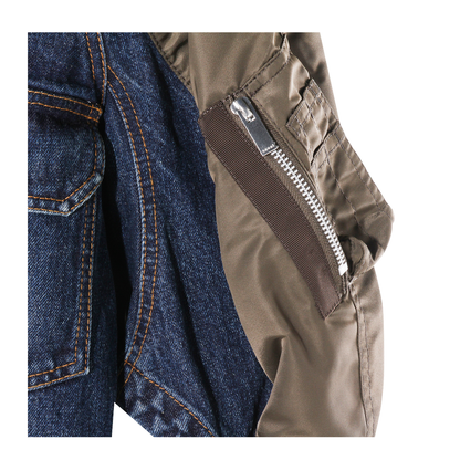 Denim Bomber Jacket - Image 5