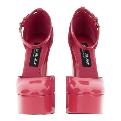 Glossy Leather Platform Pumps - Image 2