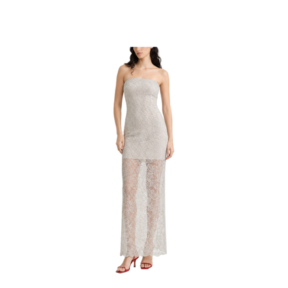 Lace Ruched Midi Dress - Image 2