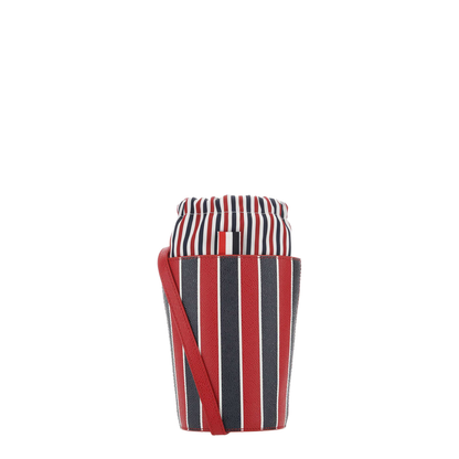 Printed Leather Mini Bucket Bag - Image 1