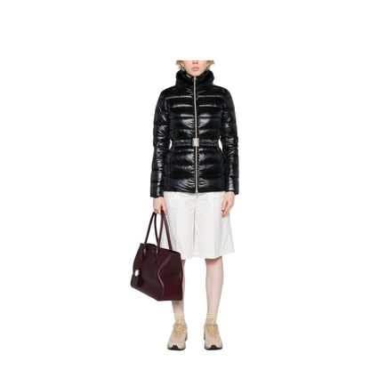 Belted High-Neck Down Jacket - Image 6