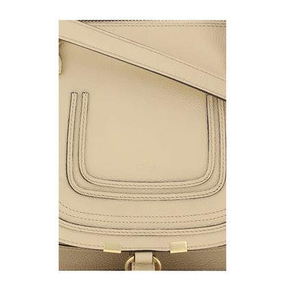 Marcie Small Calfskin Handbag - Beige - Image 4