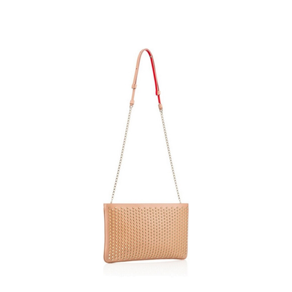 Nude Studded Shoulder Bag - Image 2