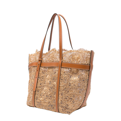 Raffia Tote Bag - Beige - Image 5
