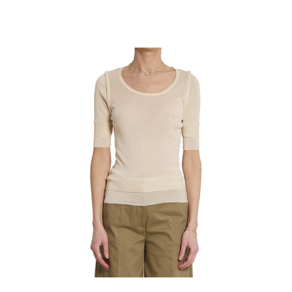 Trompe L'Oeil Viscose And Silk Top - Image 1