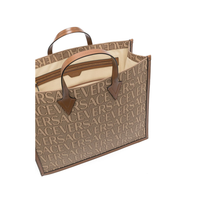 Larg Denim Allover Tote Bag - Image 3