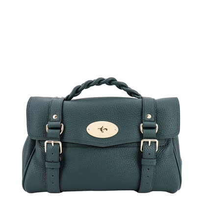 Alexa Heavy Green Leather Handbag - Image 4