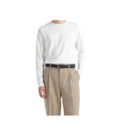 White Cotton Leon T-Shirt - Image 3