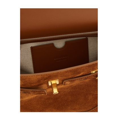 B-Buzz 23 Suede Handbag - Brown - Image 3