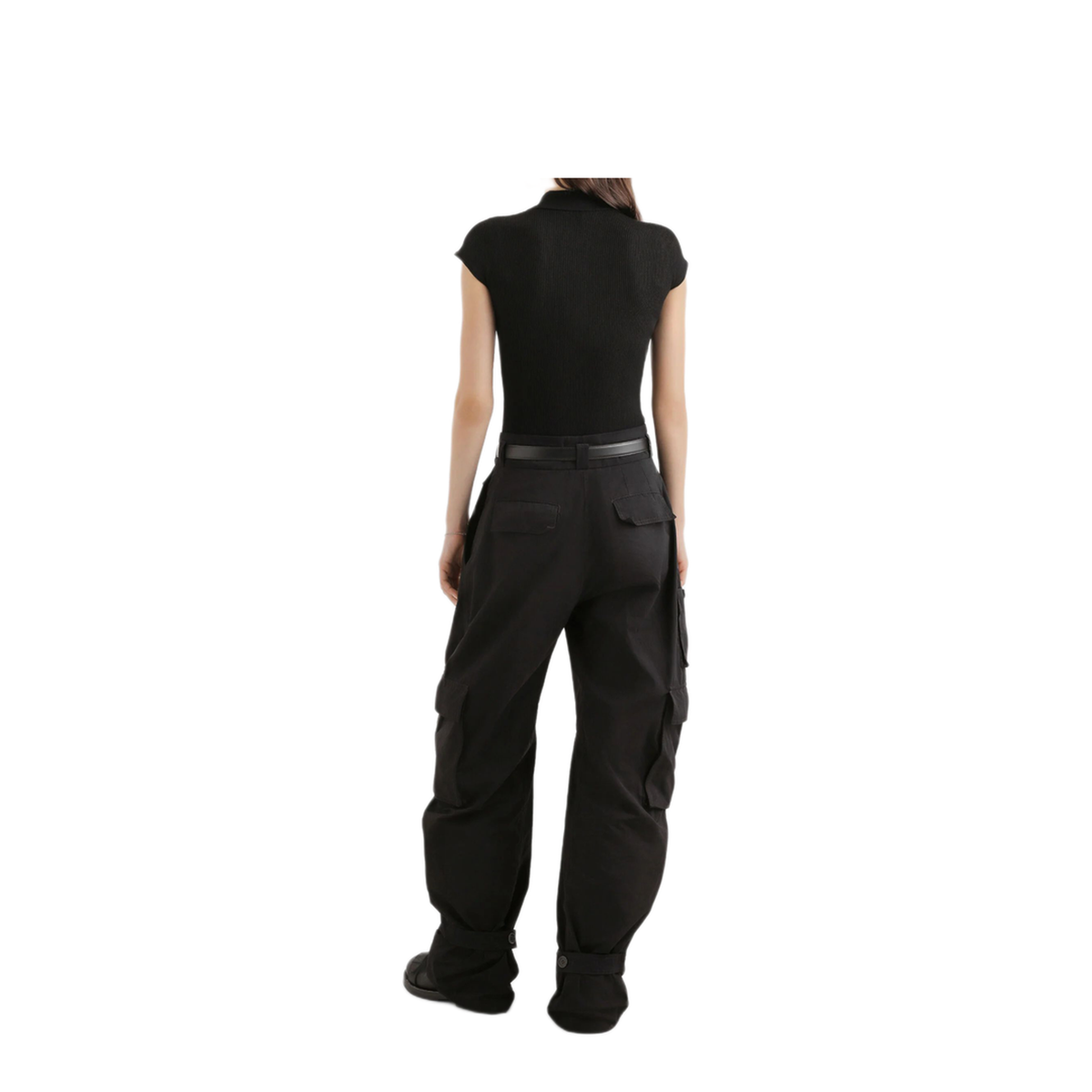 Ribbed Polo-Style Top - Image 4
