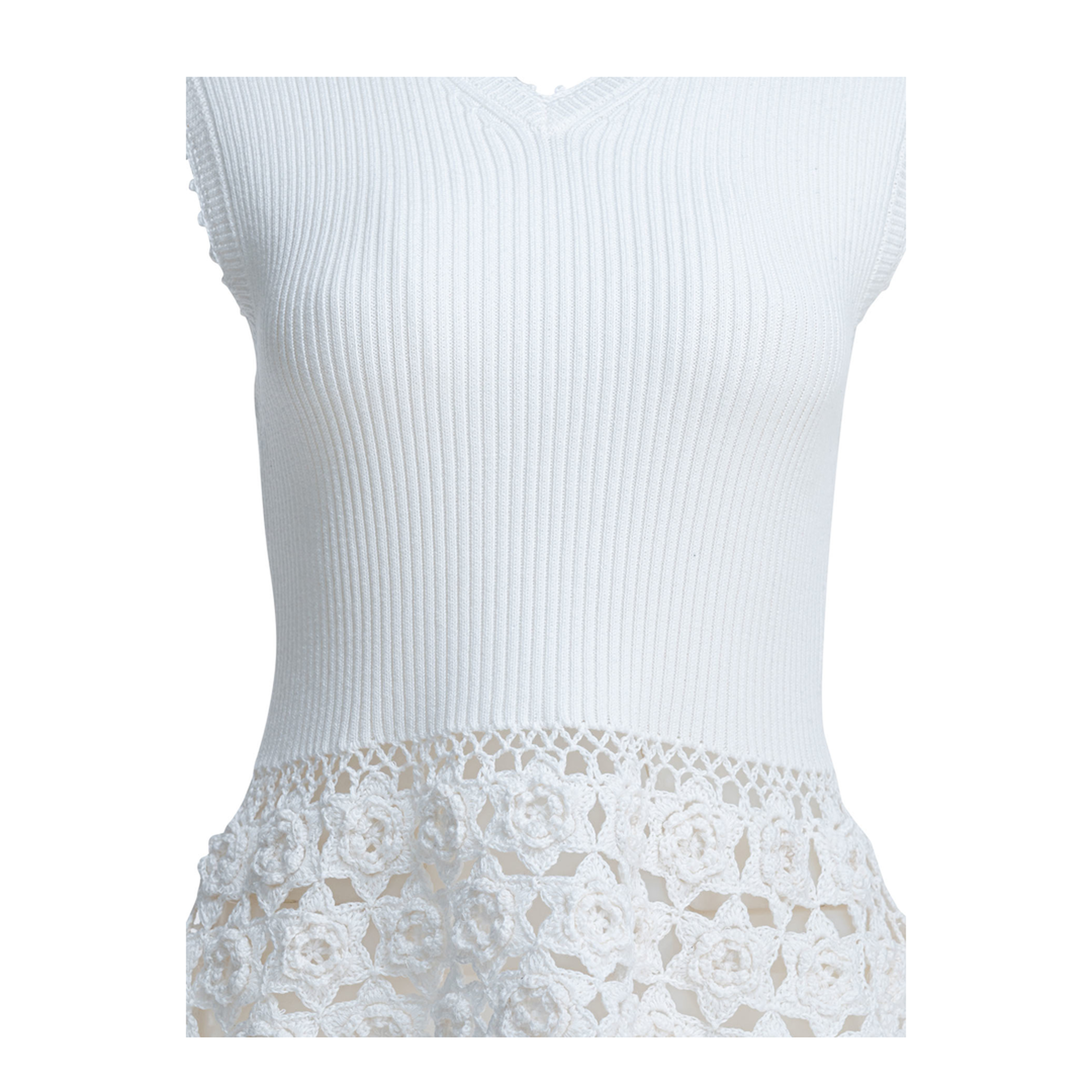 Knitted Worked Vest - Image 3