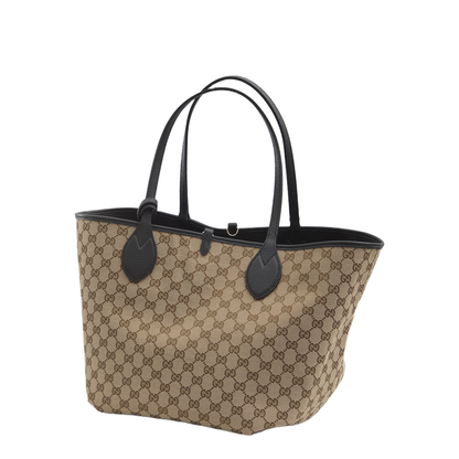 Totissima Large Leather Reversible Tote - Black - Image 5