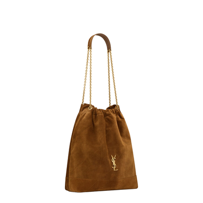 Jamie Large Suede Bucket Bags - Brown - Image 3